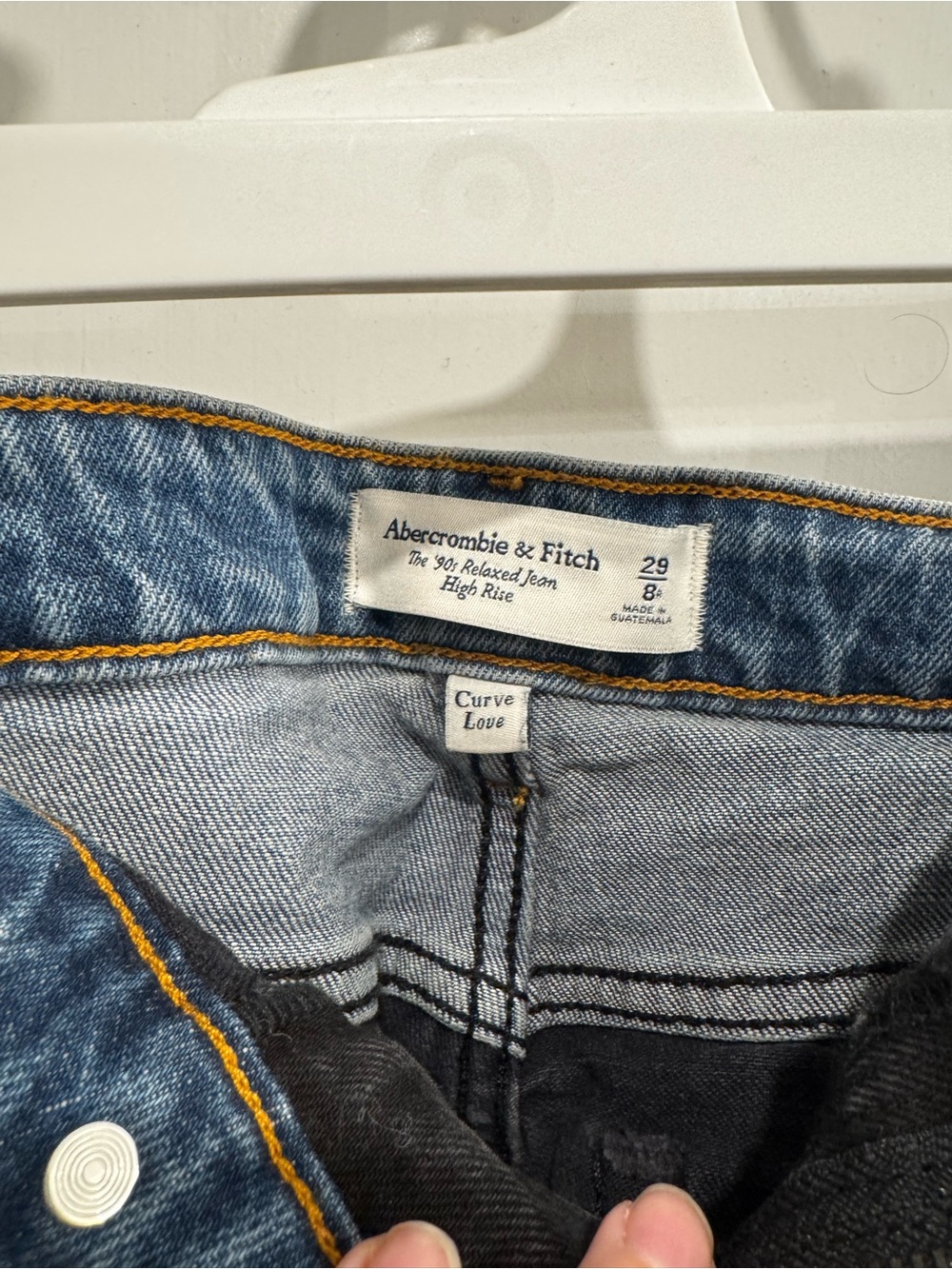 Abercrombie and Fitch The 90’s Relaxed Fit High Rise Curve Love Jean